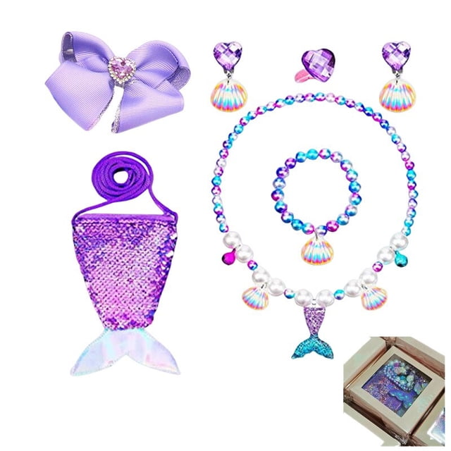Disfraz de sirena para niñas, regalo de cumpleaños para niños, vestido de princesa, Purim, vacaciones, Ariel, ropa de fiesta para carnaval, 3-10T Fivean unisex