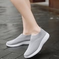 thumbnail image 5 of CHICVOMEY Women's Slip On Walking Shoes with Arch Support Lightweight Sock Tennis Sneakers Anti-Slip Elastic Knit Breathable for Gym Casual Sneakers, 5 of 6