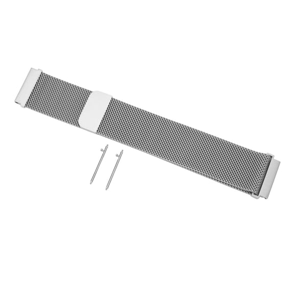 22mm Quick Release Stainless Steel Magnetic Mesh Watch Band Loop Strap Replacement for Smartwatches, Silver