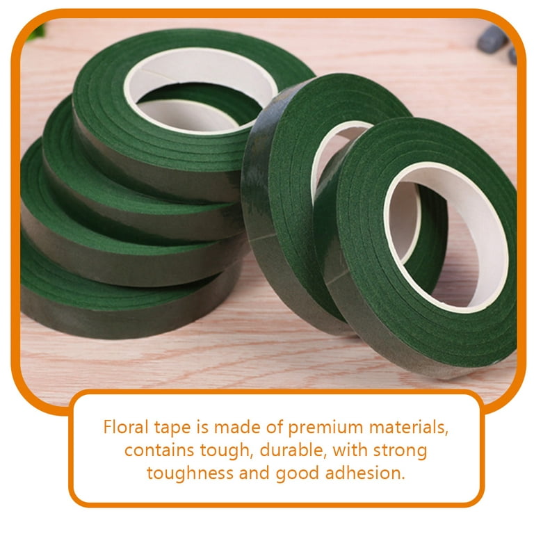 Floratape Stem Wrap 1/2- 2 rolls per pack (30 yds. each) Green Bulk -  Wholesale Flowers and Supplies