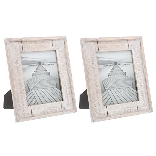 Barnyard Designs Rustic Distressed Picture Frame 8" x 10" Wood Photo