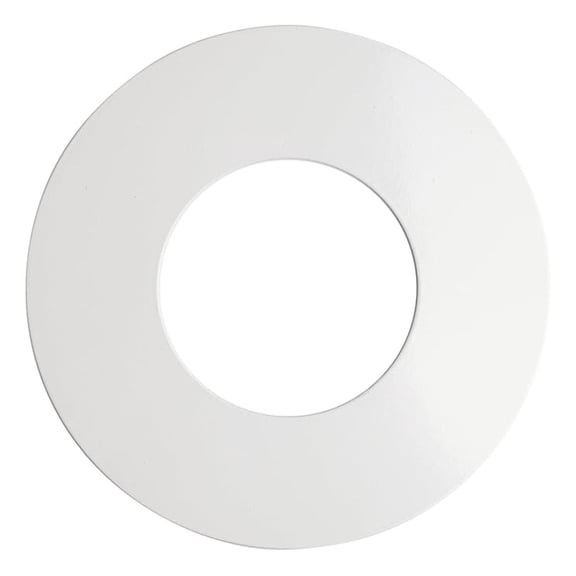 Ceiling Medallion for Recessed Can Light – Home Improvement Decorative Steel Flat Goof Ring & Cover Plate for 5" & 6" Cans, Small Ceiling Medallion for Chandeliers & Pendants, White