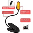 thumbnail image 2 of Amber Book Light, Rechargeable Clip-On Blue Light Blocking LED Reading Light, 1600K Warm Eye Care for Bed, Students, Kids, Travel, Nursing, Studying, 2 of 5