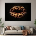 thumbnail image 6 of Mudket Leopard Print Lips Canvas Wall Art, Framed Sexy Cheetah Print Wall Decor for Living Room Bedroom Bathroom, Trendy Leopard Lips Wall Art Ready to Hang - 12"L x 8"W, 6 of 10