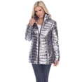 thumbnail image 1 of 8998M-05-S Metallic Puffer Coat, Silver - Small, 1 of 1