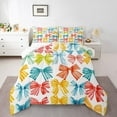 thumbnail image 3 of Homewish Colorful Ribbon Child Full Size Comforter Sets, Wateroclor Artwork Bedding Comforter Set, Teens Kids Boys Girls Reversible Bedding Sets, Lightweight Room Decor, 3 Pieces, 3 of 8