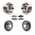 thumbnail image 1 of Transit Auto Front Hub Bearing Assembly Coated Disc Brake Rotors and Ceramic Pads Kit for Car 2000-2002 Dodge Dakota Durango RWD with 2-Wheel ABS KBB-104762, 1 of 11