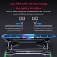 thumbnail image 5 of Enfriador Para Computadora Portátil, Soporte Para Enfriador De Pc, Gamer Silencioso, Soporte Para Enfriador De Juegos Para Computadora Portátil, Luz De Respiración Rgb De Doble Turbina Monstrate EL013517-01, 5 of 5