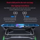 thumbnail image 5 of Enfriador Para Computadora Portátil, Soporte Para Enfriador De Pc, Gamer Silencioso, Soporte Para Enfriador De Juegos Para Computadora Portátil, Luz De Respiración Rgb De Doble Turbina Cateissary EL013517-01, 5 of 5