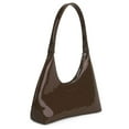 thumbnail image 5 of BadPiggies Women's Hobo Shoulder Bag Top Handle Handbag Zipper Purses Underarm Bag with Bottom Metal Studs - Coffee, 5 of 8