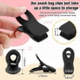 thumbnail image 3 of 6 Pack Black Magnetic Clips for Food Packages, Chip Clips Bag Clips for Fridge, 3 of 5