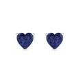 thumbnail image 3 of Clara Pucci 1Ct Tanzanite Heart Cut VVS1 Push Back Stud 14k Solid hypoallergenic Gold Designer Earrings For December, 3 of 7