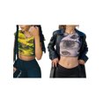 thumbnail image 2 of ZAXARRA T-Shirts à Manches Courtes en Maille Transparente pour Femmes, 2 of 3