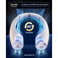 thumbnail image 2 of Ventilador de cuello Rohent portátil recargable con USB, color beige, 2 of 6