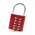 thumbnail image 5 of 6/8/10 Digit Combination w/ Keys Travel Suitcase Luggage Bag Res Padlock, 5 of 7