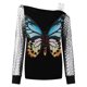 thumbnail image 4 of Tops Para Mujer Blusas Con Hombros Descubiertos Camisas Informales de Manga Larga A La Moda Jersey Odeerbi ODB186195, 4 of 5