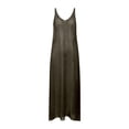 thumbnail image 5 of NMMUED Womens Crochet Sleeveless Dress Casual Summer V Neck Boho Knit Cover Up Beach Vacation Long Tank Dresses Dark Green 3XL, 5 of 6