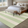 thumbnail image 6 of Green Striped Area Rug 8x10 Washable Rug Non Slip Classic Retro Simple Horizontal Stripes Large Area Rug Soft Stainresistant Indoor Floor Carpet for Living Room Bedroom Office Dining Room Nursery, 6 of 9
