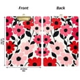 thumbnail image 5 of FORMRS Acrylic Clipboard with Low Profile Clip Standard A4 Letter Size, 12.5" x 9", Pink and Red Flowers, 5 of 8