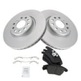 thumbnail image 2 of TRQ Front Metallic Brake Pad & Coated Rotor Kit w/Fluids for TT A3 VW GTI Jetta BKA24238 Fits select: 2009-2015 VOLKSWAGEN JETTA, 2009-2017 VOLKSWAGEN CC, 2 of 6