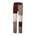 thumbnail image 1 of Honganda Women?s Contrast Color Stitching High-waist Slim Fit Straight Jeans, 1 of 9