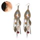 thumbnail image 4 of Pendientes de joyería para mujer pendientes ligeros convenientes para festivales para fiestas, 4 of 8