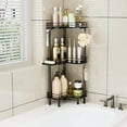 thumbnail image 6 of Corner Shower Caddy Standing -  Stainless Steel Shower Organizer with Soap Holder, 6 of 8