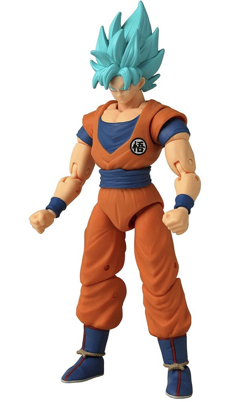 Goku Blue Dragon Ball Z Boneco Collection Grande 26cm Caixa