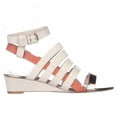 thumbnail image 3 of Womens French Connection Winona Strappy Wedge Sandals, Barley Sugar/Rose, 7.5 US / 38 EU, 3 of 6
