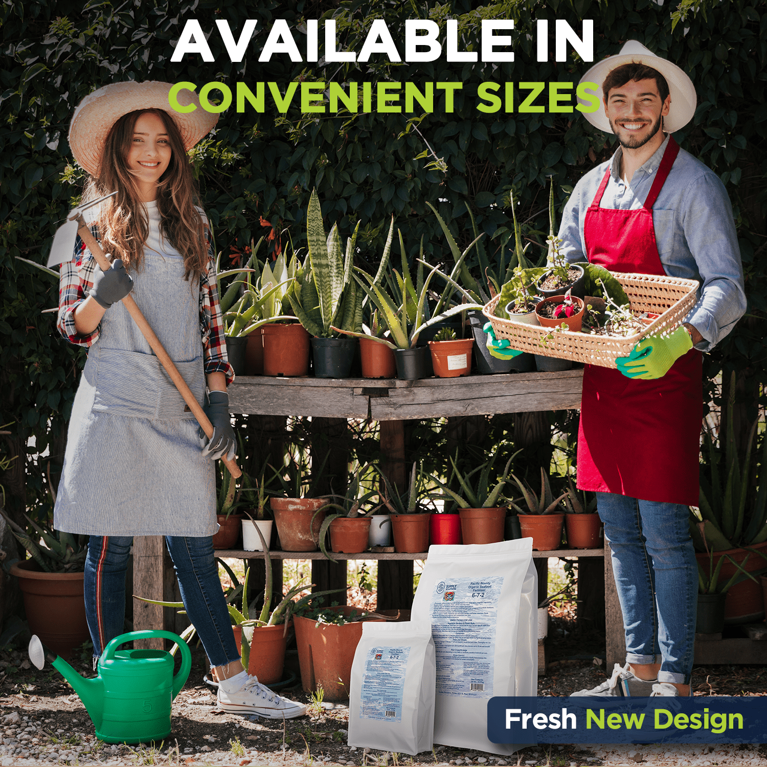 Organic Seafood Fertilizer 6-7-2 | 14.5% Calcium | All-Natural Fish & Shellfish-Based Garden Fertilizer | Boosts Growth, Improves Soil, and Prevents Blossom End Rot (5lbs)