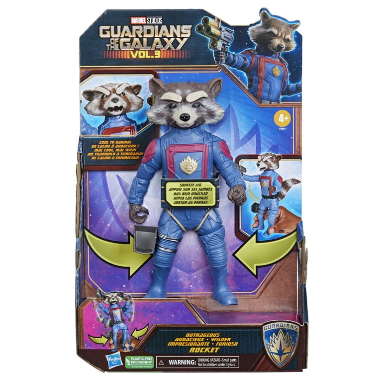 Marvel: Guardians of the Galaxy Vol 3 Rocket Kids Toy Action Figure for  Boys and Girls Ages 4 5 6 7 8 and Up (13”)