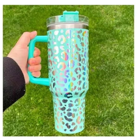 

40oz Holographic Cheetah Leopard Laser Etched Stainless Steel Tumbler