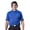 Slate Blue/Navy, variant on Monterey Club Men's Cotton Blend Stripe Texture Golf Polo Shirt #1126