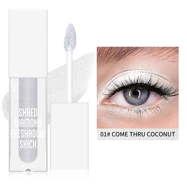 SIfdSeng Liquid Glitter Eyeshadow Finish for Eye Looks and Metallic Eye Shadow Liquid Long Lasting Eyeshadow One Coverage 3Ml Glitter Eyeshadow Stick Set