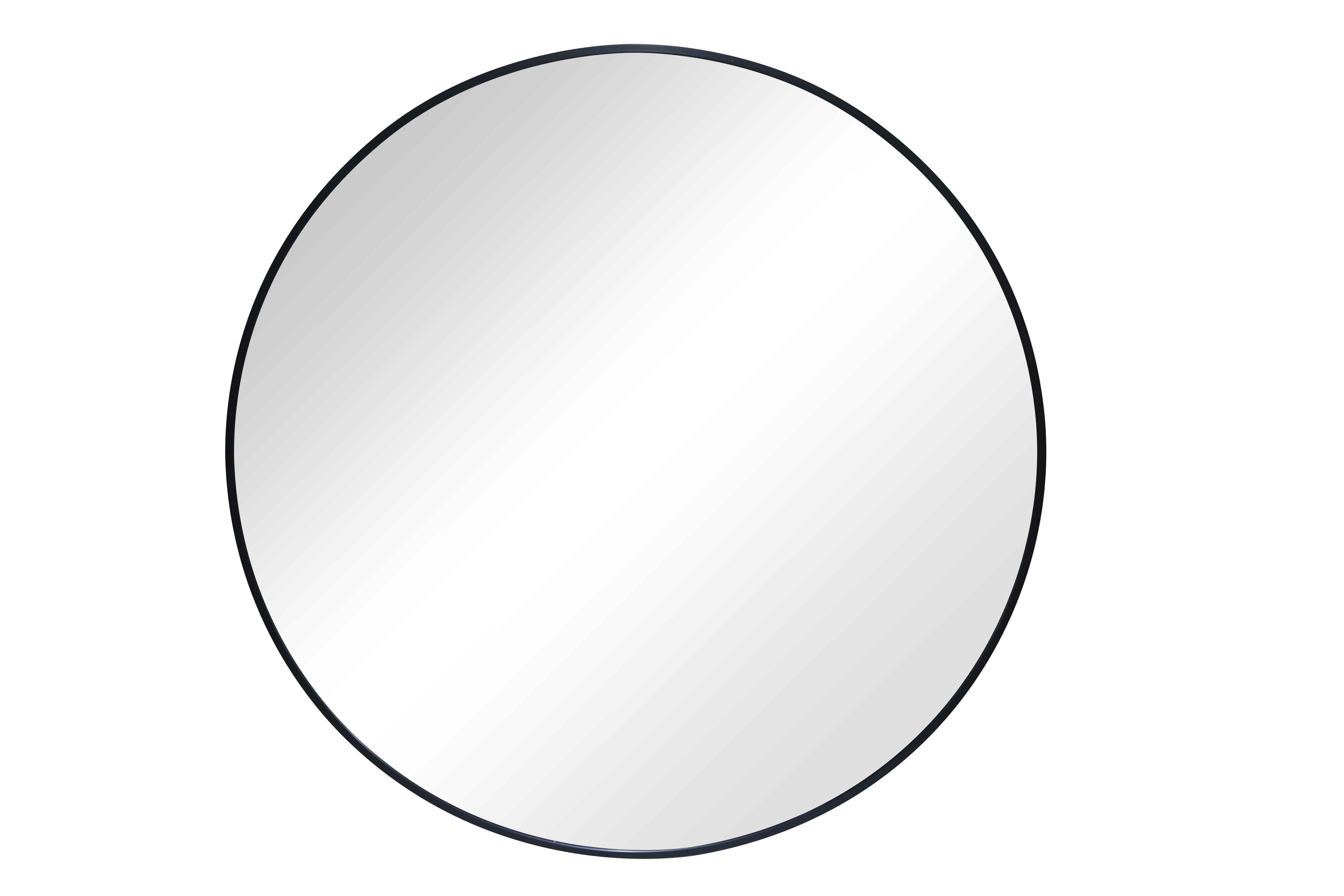 Better Homes & Gardens Round Wall Mirror, Black, 28 in