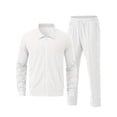 thumbnail image 2 of Stamzod Track Suits Mens 2 Piece Outfits Long Sleeve Zip Up Jacket and Pants Sweatsuits Sets Fall Winter Tracksuit L, 2 of 7
