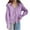 #0204-Purple, variant on Uootdi Cardigan Sweaters for Women V Neck Oversized Lightweight Crop Solid Button Down Knit Gift Long Sleeve Open Front Sweater