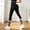 Black, variant on Soft Leggings for Women High Waist with Striped Panels Seamless Yoga Lifting Fitness Running Workout Pants Buttery