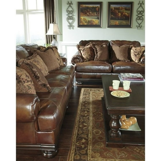Ashley Furniture Hutcherson Leather Sofa In Harness Com
