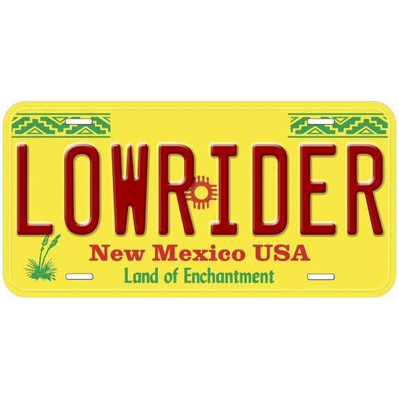 New Mexico Lowrider Novelty Car Auto License Plate