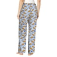 thumbnail image 3 of Picia Cute Sloth Womens Soft Woven Cotton Elastic Waistband Sleep Pajama Pant Lounge Sleep Pant With Pockets And Drawstring-Large, 3 of 9