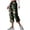 Army Green@92, variant on YOIAVAIOY Capri Pants for Women Casual Tropical Floral Print Cropped Pants Elastic High Waist Drawstring Summer Beach Capris Orange M