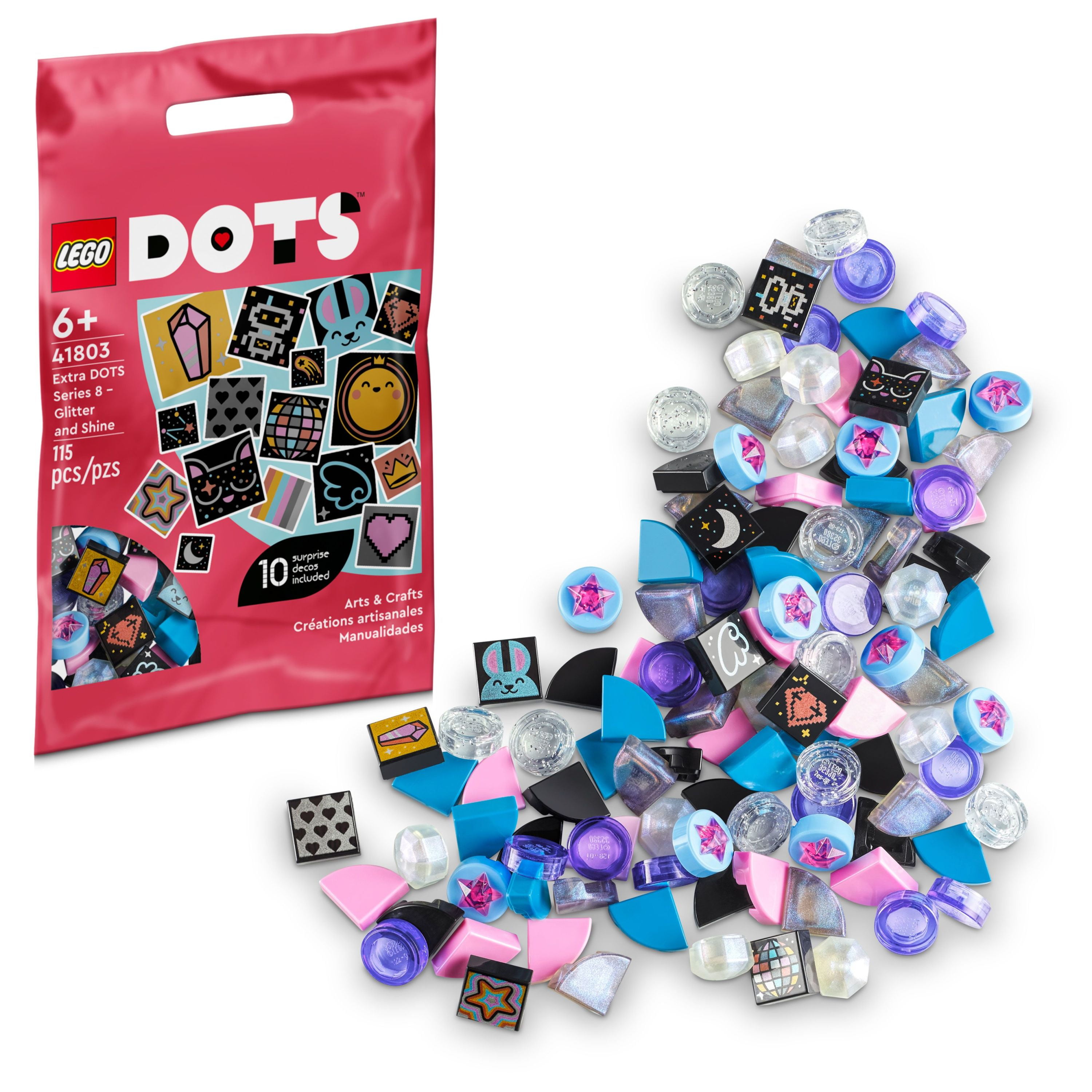 Dødelig at tiltrække side LEGO DOTS Extra DOTS Series 8 – Glitter and Shine Set 41803 - Walmart.com