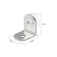 thumbnail image 3 of 12 x12 x15mm L Shape Stainless Steel Glass Shelf Bracket  20pcs, 3 of 4