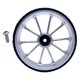 thumbnail image 2 of Tornillos plegables Componentes de rueda s de 3,94 pulgadas Rueda simple para plegable Plata Cola Rueda fácil de bicicleta plegable, 2 of 8