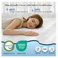 thumbnail image 3 of Memory Foam Mattress Topper,4 Inch Twin Mattress Topper Pressure Relief with Cooling Gel and Removable & Washable Embossed Cover, & Oeko-TEX Certified, White, Twin, 3 of 8
