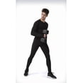 thumbnail image 2 of Alpinario Men's Long Sleeve Compression Shirt Quick Dry Athletic Baselayer for Running Training, Black, XL, 2 of 9