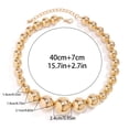 thumbnail image 5 of Osdhezcn Fashionable Big Beads Chain Necklace Adjustable Choker Chains Clavicle Chain Accessory Vintage Inspired Beaded Neckchain, 5 of 16
