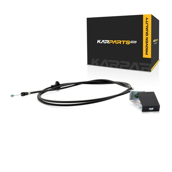 KarParts360 For Chevy Colorado 2004-2012 Hood Release Cable | Black | Plastic/Metal | With Handle | Replacement For 25854190