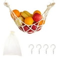 thumbnail image 1 of Graflsoa Handwoven Cotton Rope Vegetable Hammock for Kitchen Storage, Breathable and Space-Saving Design, Easy to Install Under Cabinet, Durable and Washable, 5 Styles Available, Ideal for Home,, 1 of 7